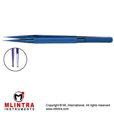 Micro Ring Tip Forcep Tungsten carbide coated tips,1.0mm ring tips,round handle 15cm,18.1cm,20cm,21cm,23cm,25cm,27.5cm